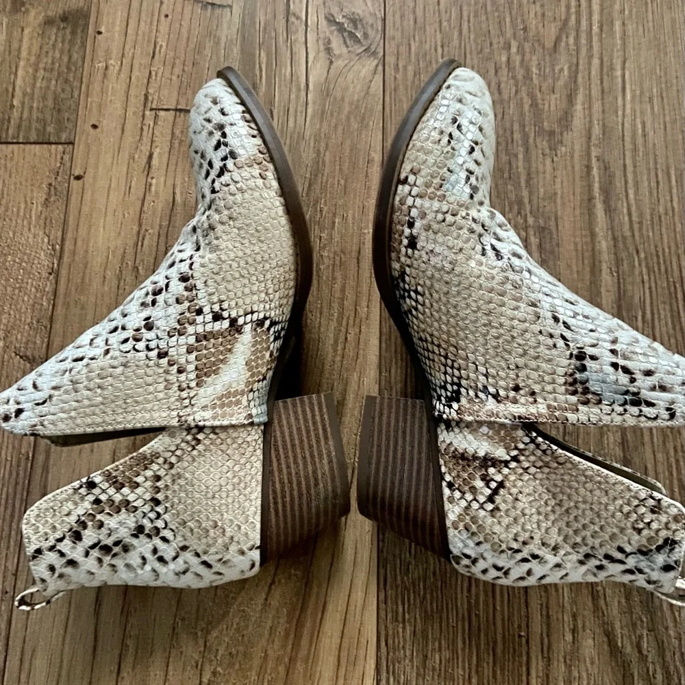 Faux Snakeskin Booties - Picture 4 of 5